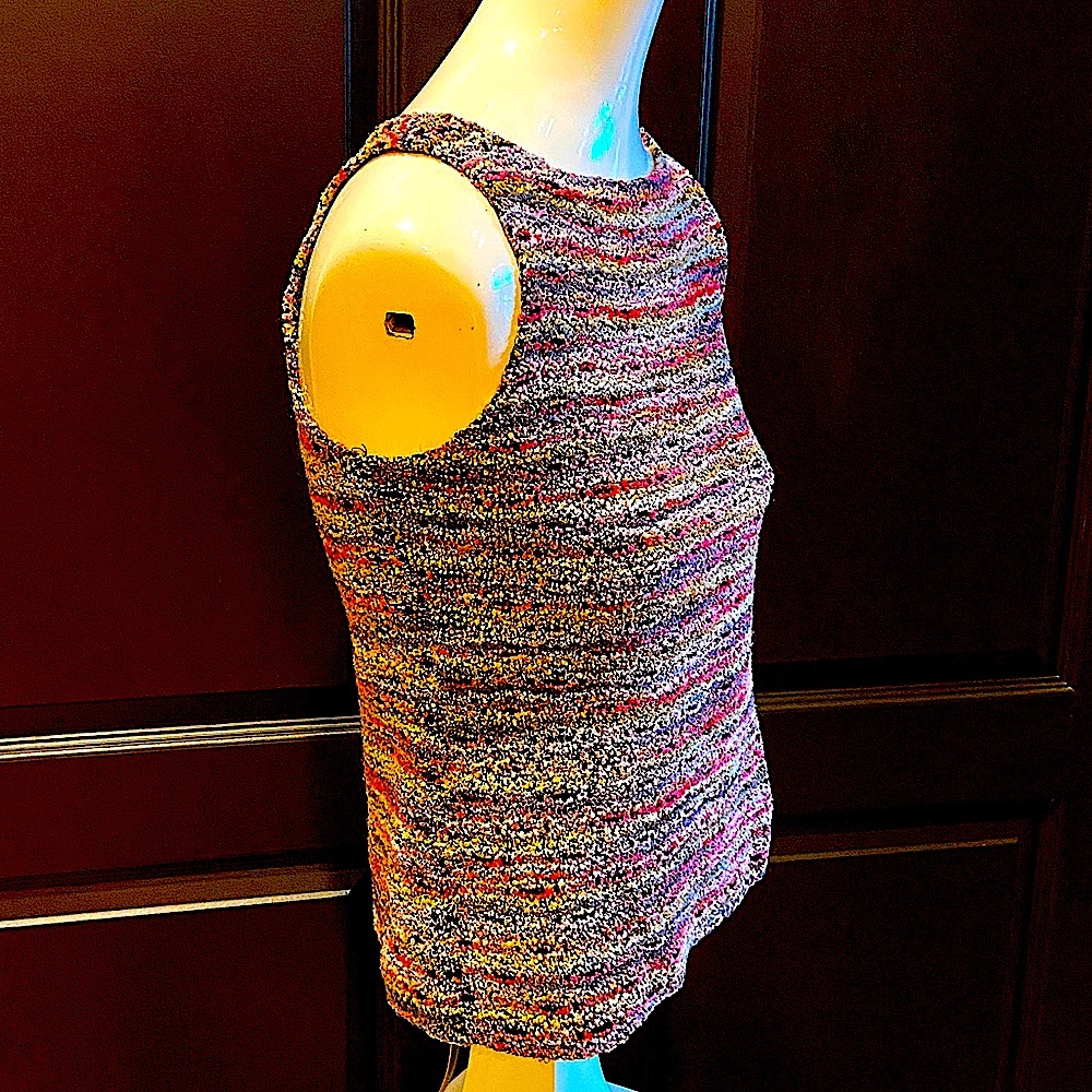🇺🇸 Bette Paige Sleeveless Boucle Knit TOP S